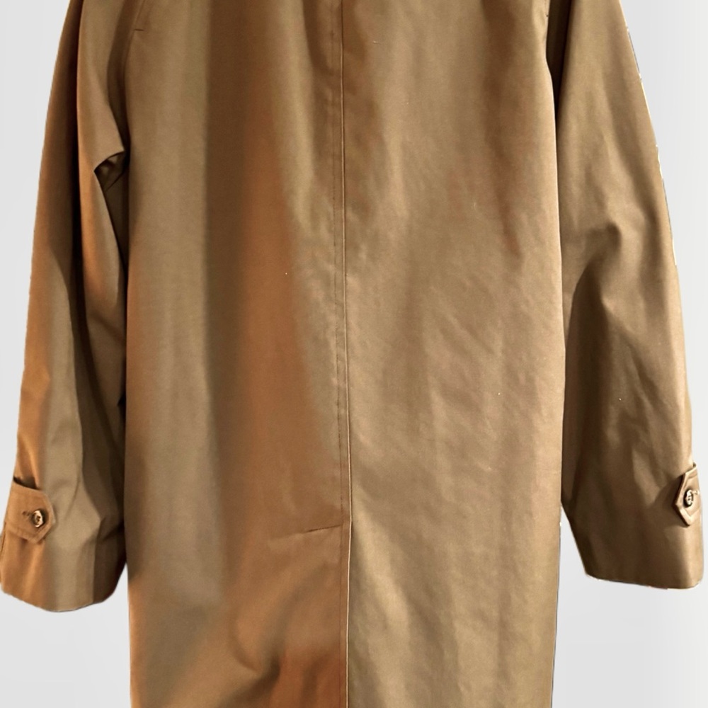 Vintage Botany 500 Men's Trench Coat 38 Reg with Zip Out Bore Luxury Liner - Picture 10 of 12